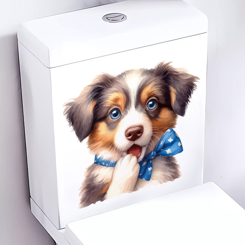 Cute dog cow wall sticker design 9