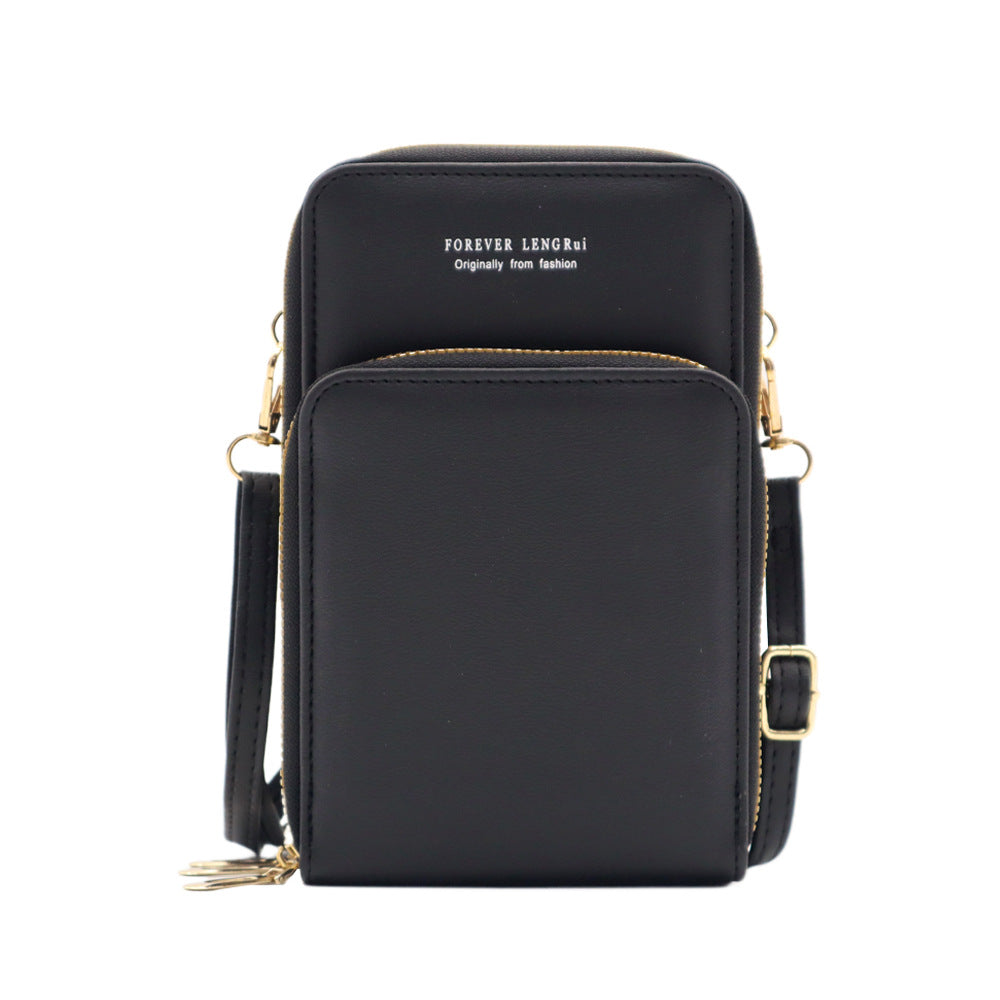 Gray multi-purpose shoulder bag
