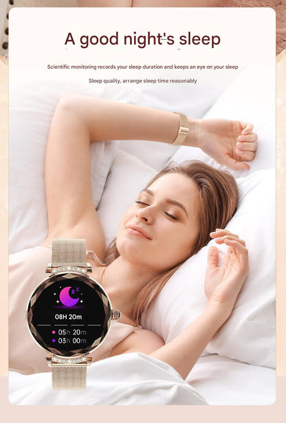 Elegant aluminum health tracker wrist strap design