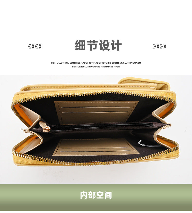 Zipper closure women's handbag