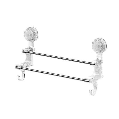 Dual-Pole Suction Towel Rack Image 6