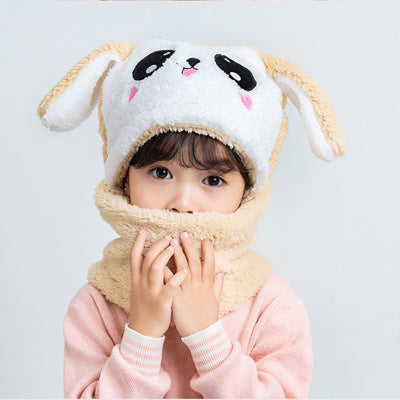Adorable children's hat and scarf set