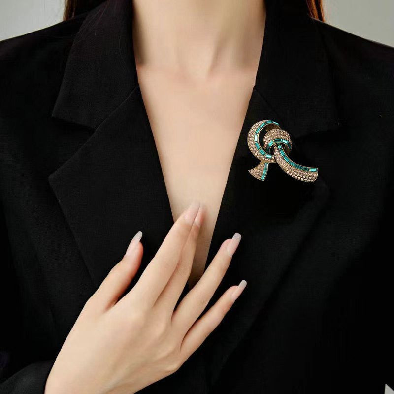 Crystal Accented Women's Brooch - Image 2