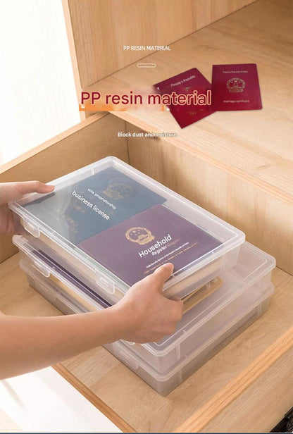 Portable certificate storage box for home office