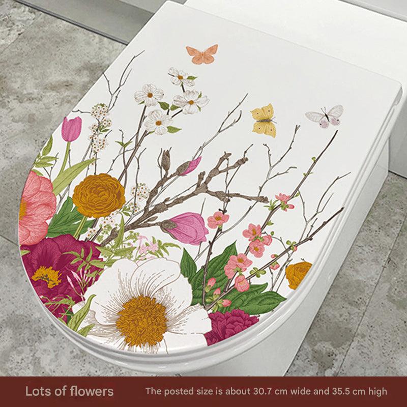 Cute Dolphin Toilet Seat Sticker Image 2