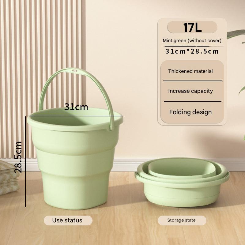 Durable camping bucket close-up