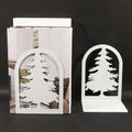 Christmas Tree Bookends Set of Two   White