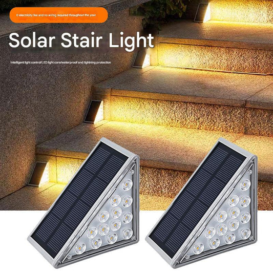 solar outdoor step light view 2