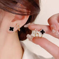 Four-Leaf Clover Ear Clips