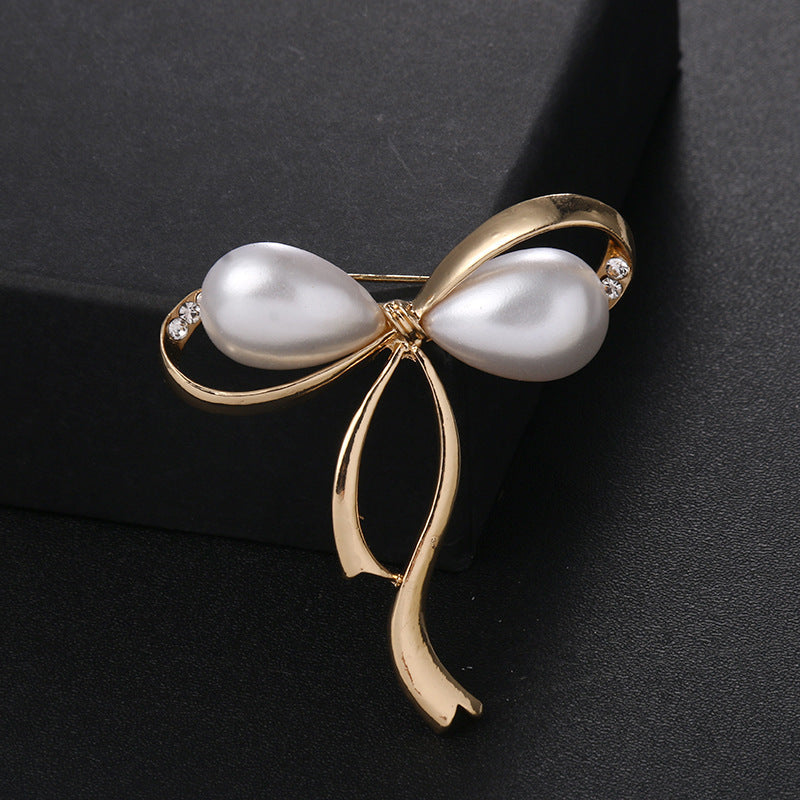 Beautiful Bow Pin on a Model Image 8