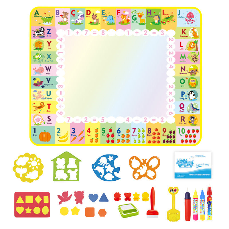 child draw water canvas