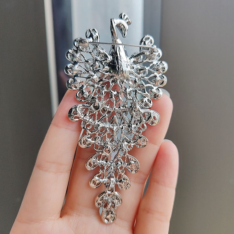 unique retro peacock fashion pin