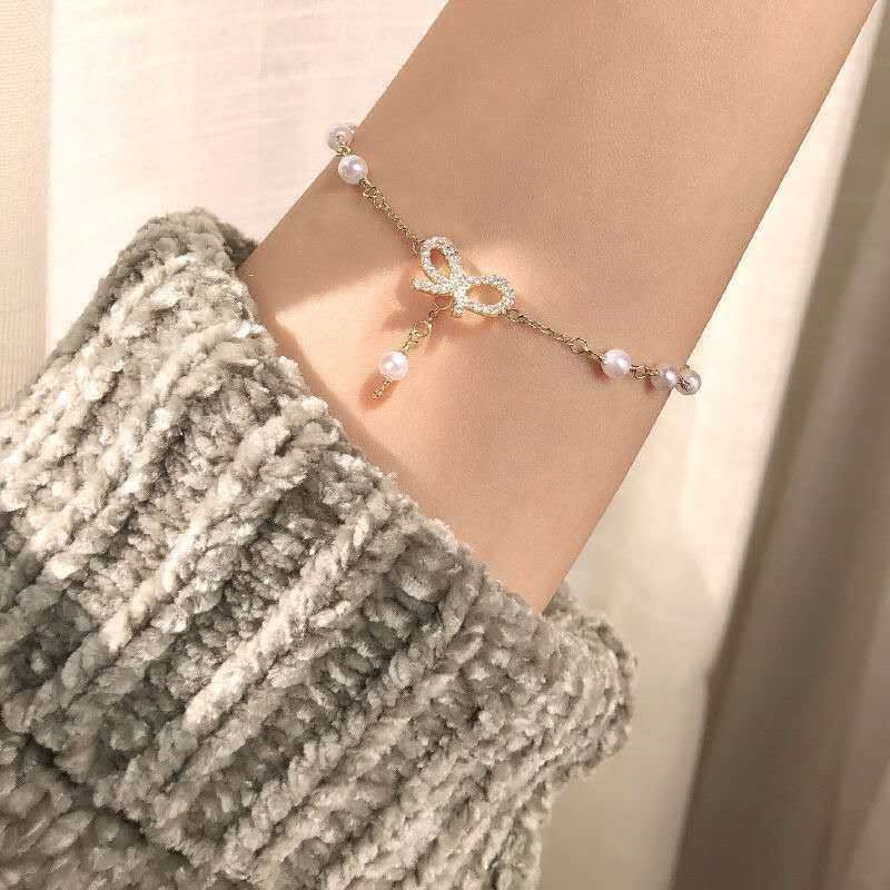 Korean style bowknot bracelet image 5