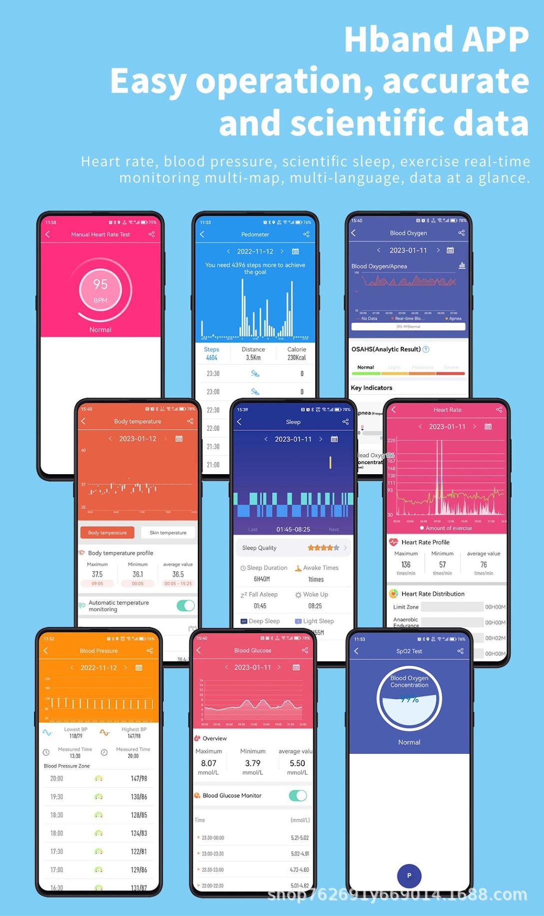 F57 Smartwatch with health stats