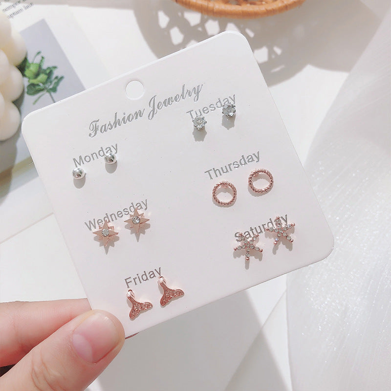 Korean pearl bow earrings image 4