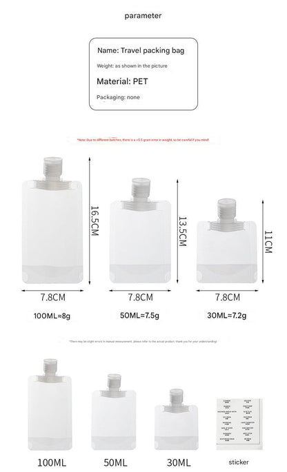 Portable travel cosmetic bottle 2
