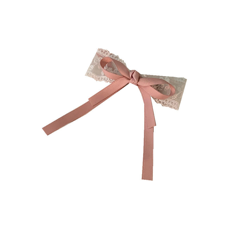 Cute white bow hair clip for kids