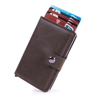 PU card holder on a table