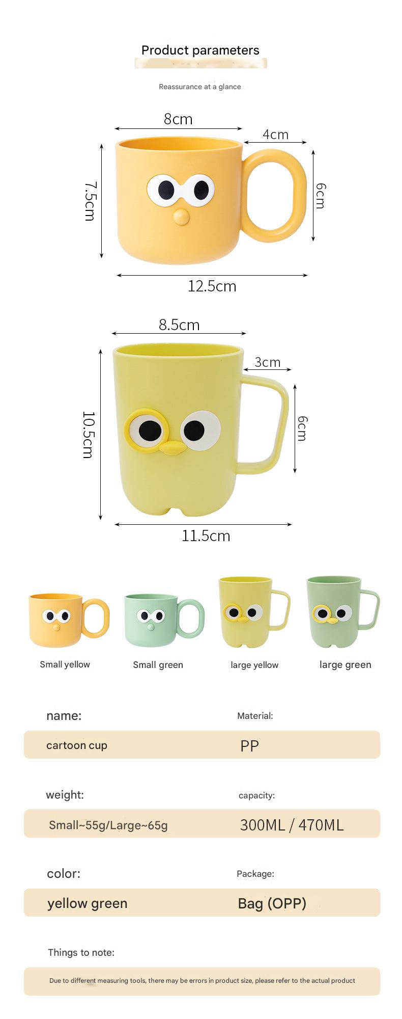 Cute Cartoon Toothbrush Cup in Green