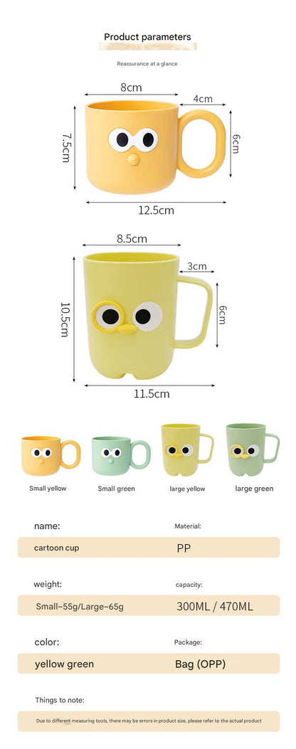 Cute Cartoon Toothbrush Cup in Green