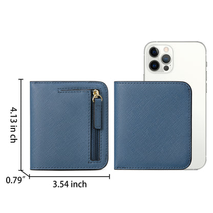 Grape purple PU leather wallet