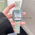 42/44/45/49mm resin strap - Glacier transparent mermaid green (Pack of 1)