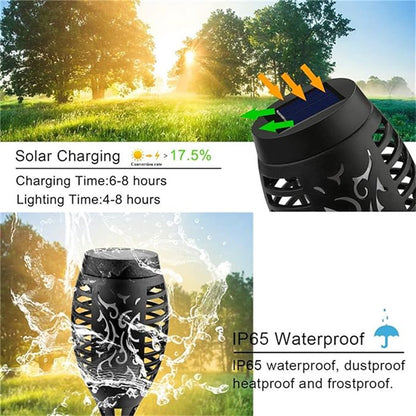 Beautifully designed solar torch for outdoor use