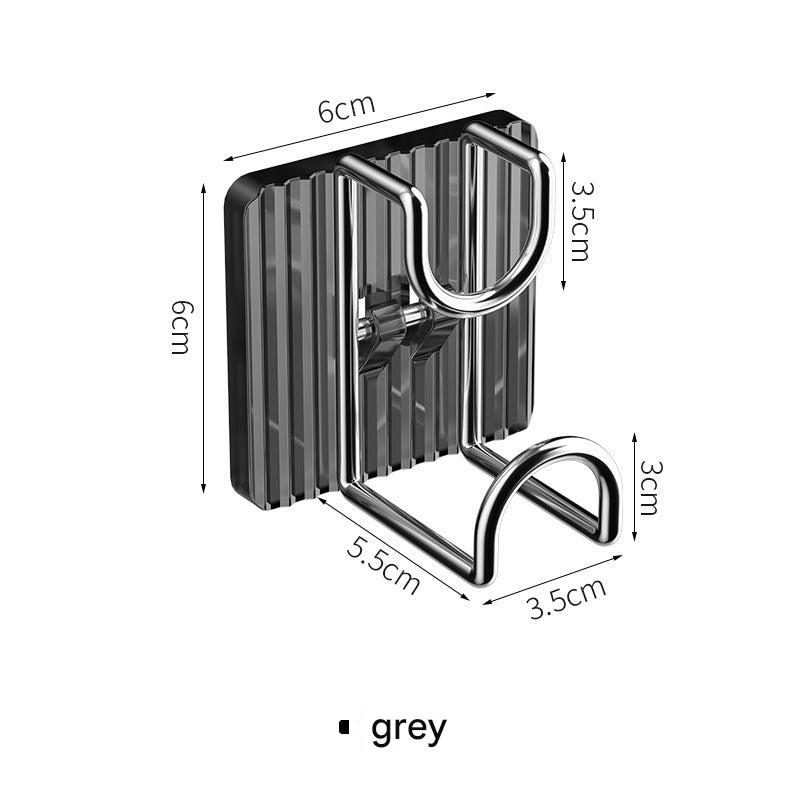 Durable washbasin hook in white image 3