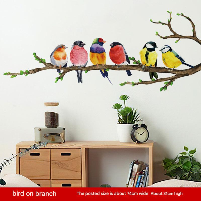 Self-adhesive bird wall decor image 1