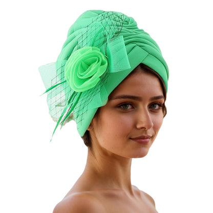 Muslim cap displayed on mannequin