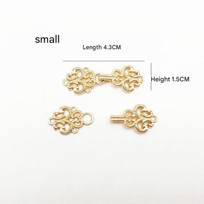 Metal fastener for Qipao clothing