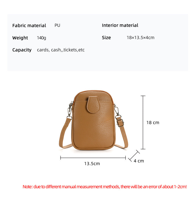Mini crossbody bag in black color
