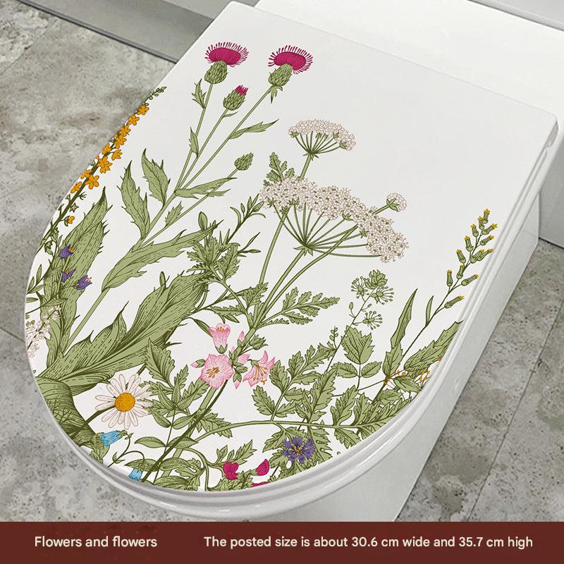 Cute Dolphin Toilet Seat Sticker Image 6