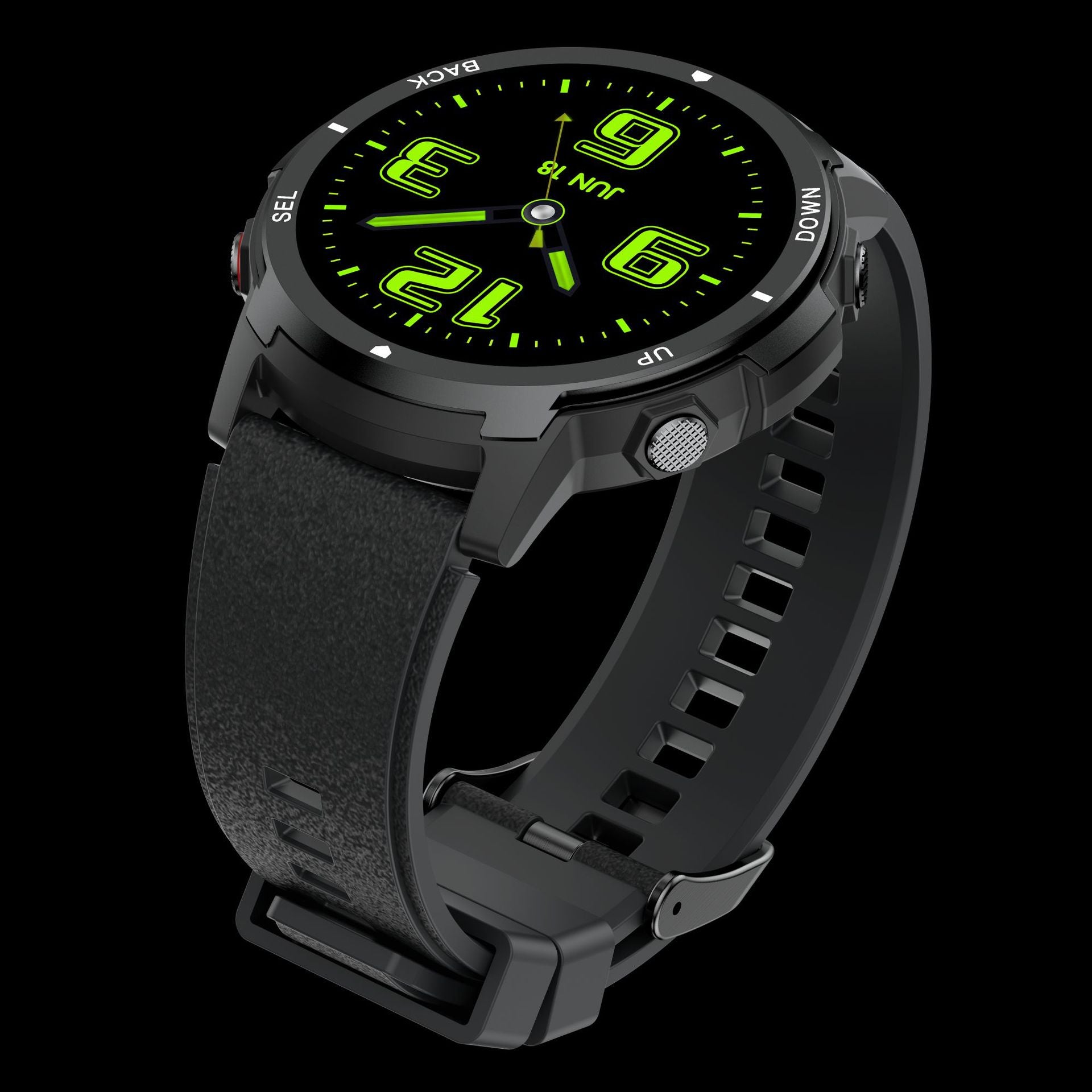 S52 smartwatch blue design heart rate monitor