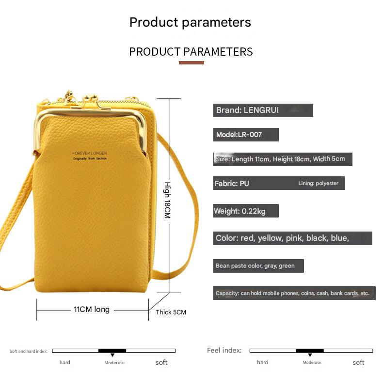 Stylish Mini Women's Phone Wallet Bag - Color Options
