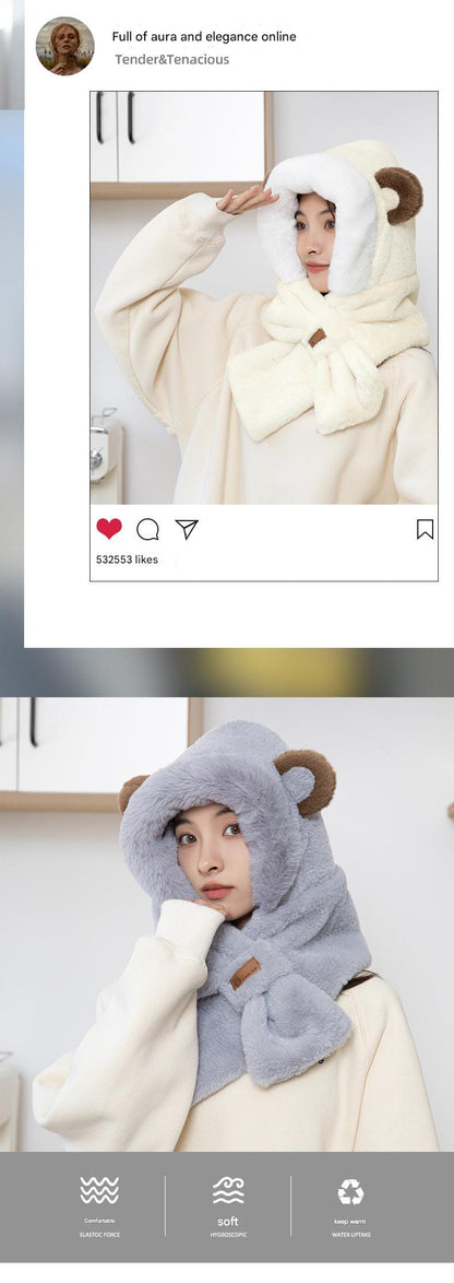 Adorable bear ear winter accessory