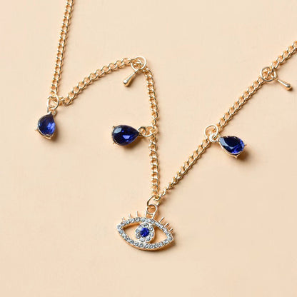 Gold-Plated Evil Eye Necklace Image 4