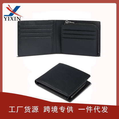 Men's RFID blocking wallet in black