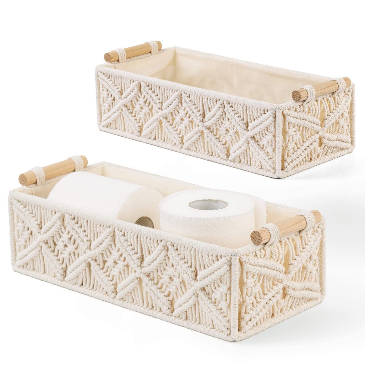 Stylish bohemian storage basket image 2