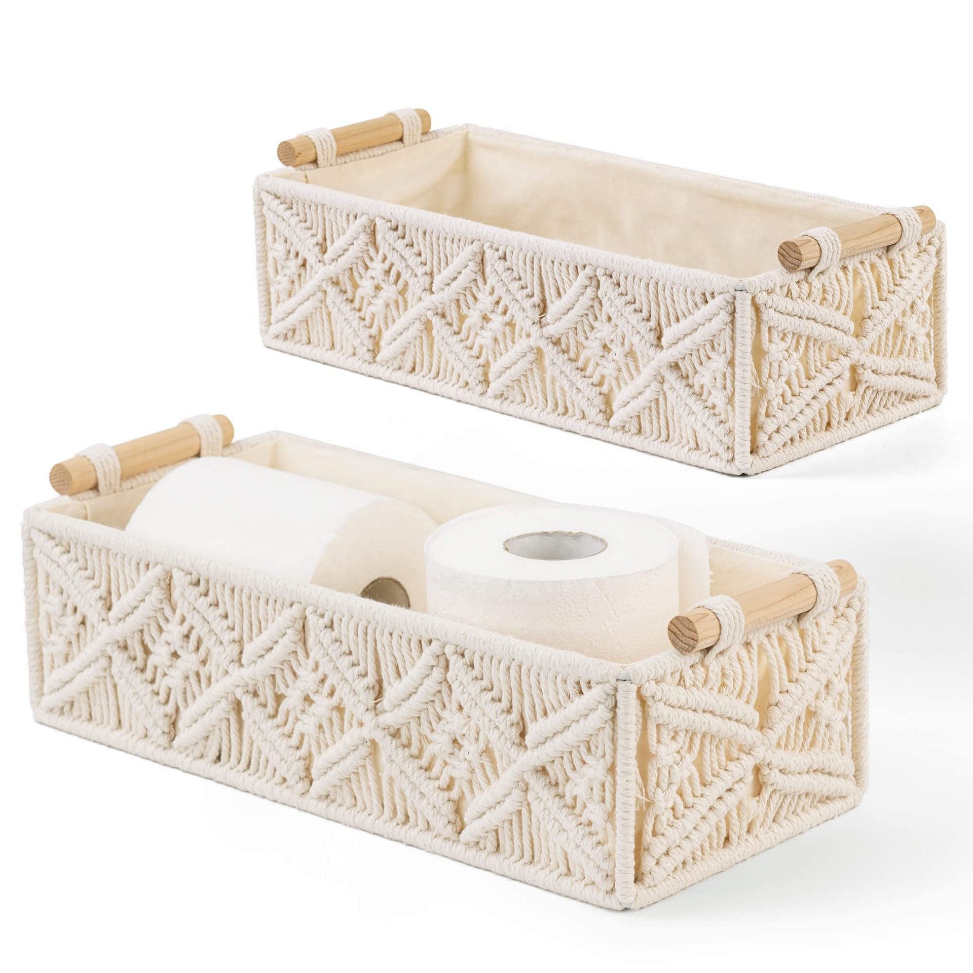 Stylish bohemian storage basket image 2