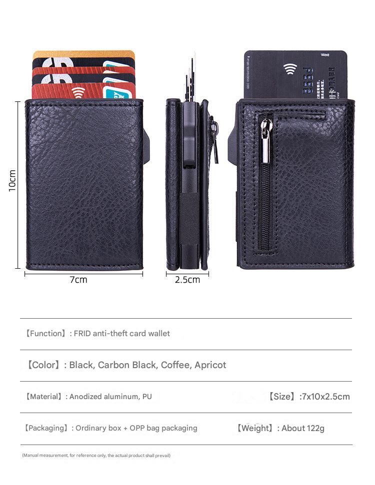 RFID wallet being used outdoors