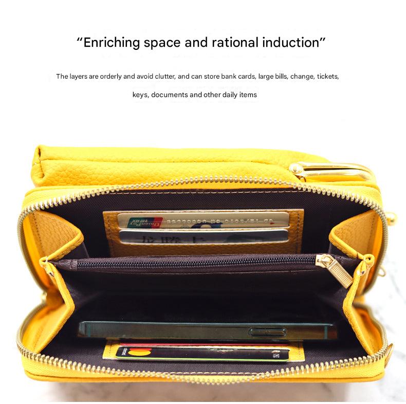 Stylish Mini Women's Phone Wallet Bag - Side View