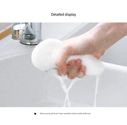 Multi-functional cleaning brush with replaceable head