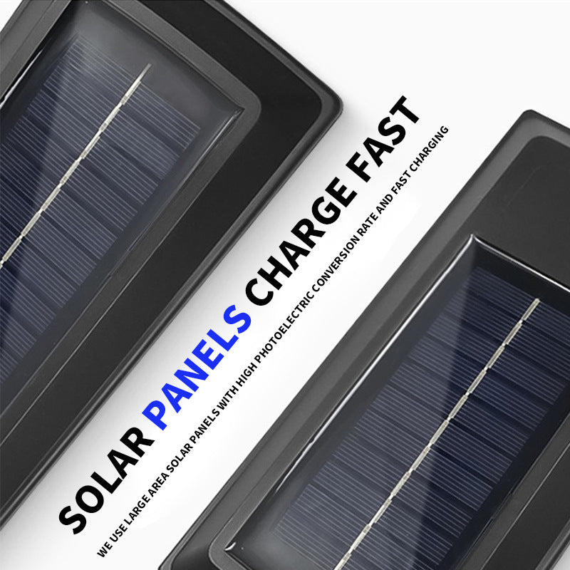 Motion sensor solar outdoor light in the garden