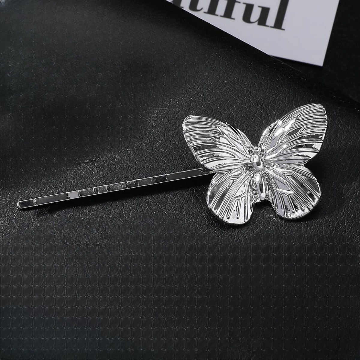 Close-up of Butterfly Hair Clip Design