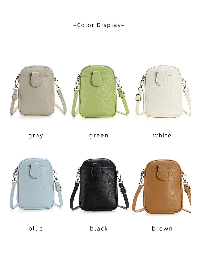 Cylindrical PU leather crossbody bag