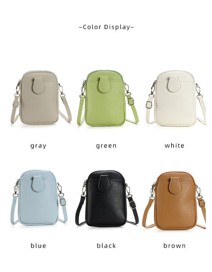 Cylindrical PU leather crossbody bag
