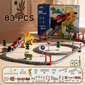 Colorful Box Packaging [83PCS] Electric Assembly - Track Train (Pack of 1)