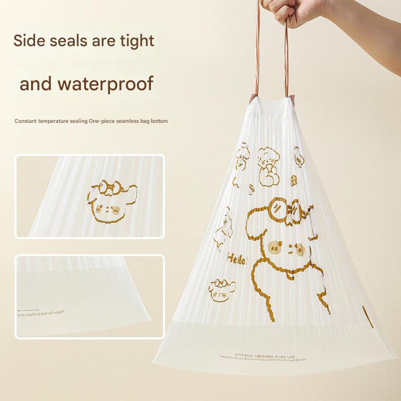 Variety of kitchen trash bags displayed