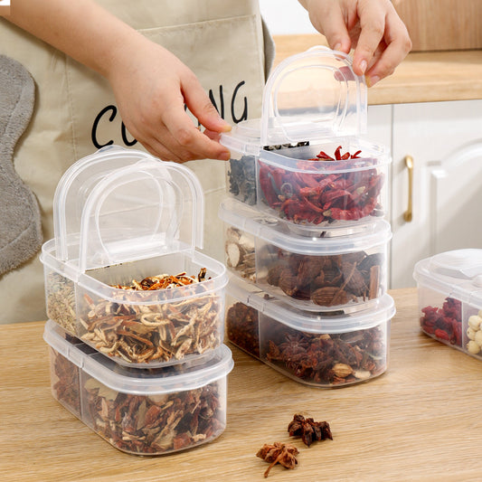 Food-safe plastic storage for spices